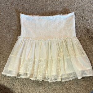 White Lacey flowy skirt